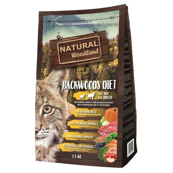 GRAIN FREE Backwoods Diet for Cat & Kitten 1,5 kg 1021 фото