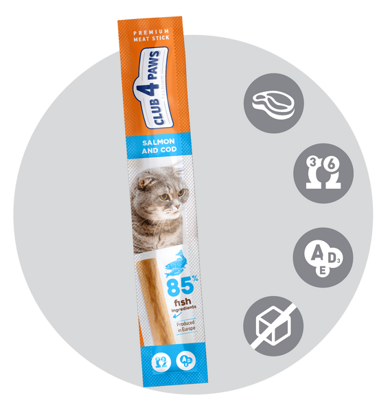 MEATY STICK FOR CATS SALMON&COD 5gr