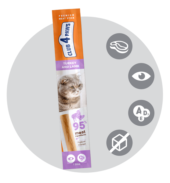 MEATY STICK FOR CATS TURKEY & LAMB 5gr